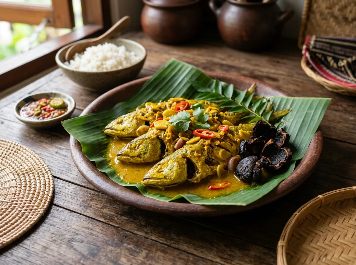 Pinasakan braised fish