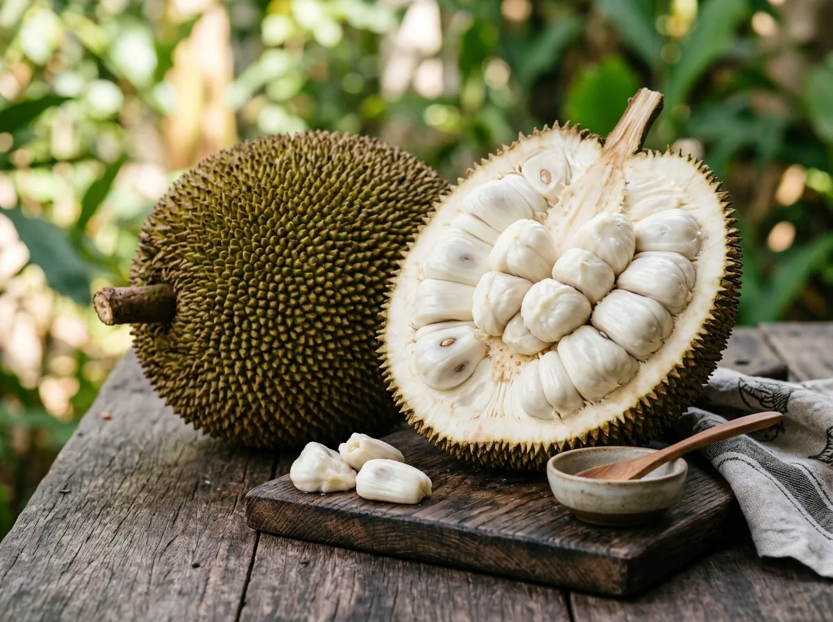 Tarap fruit cut open