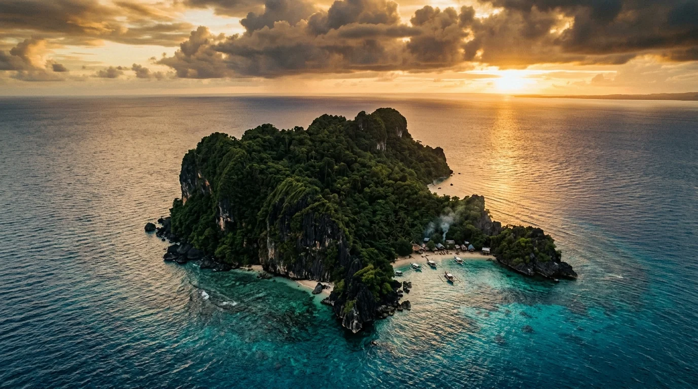 Berhala Island in the Sulu Sea — WWII civilian internment site near Sandakan