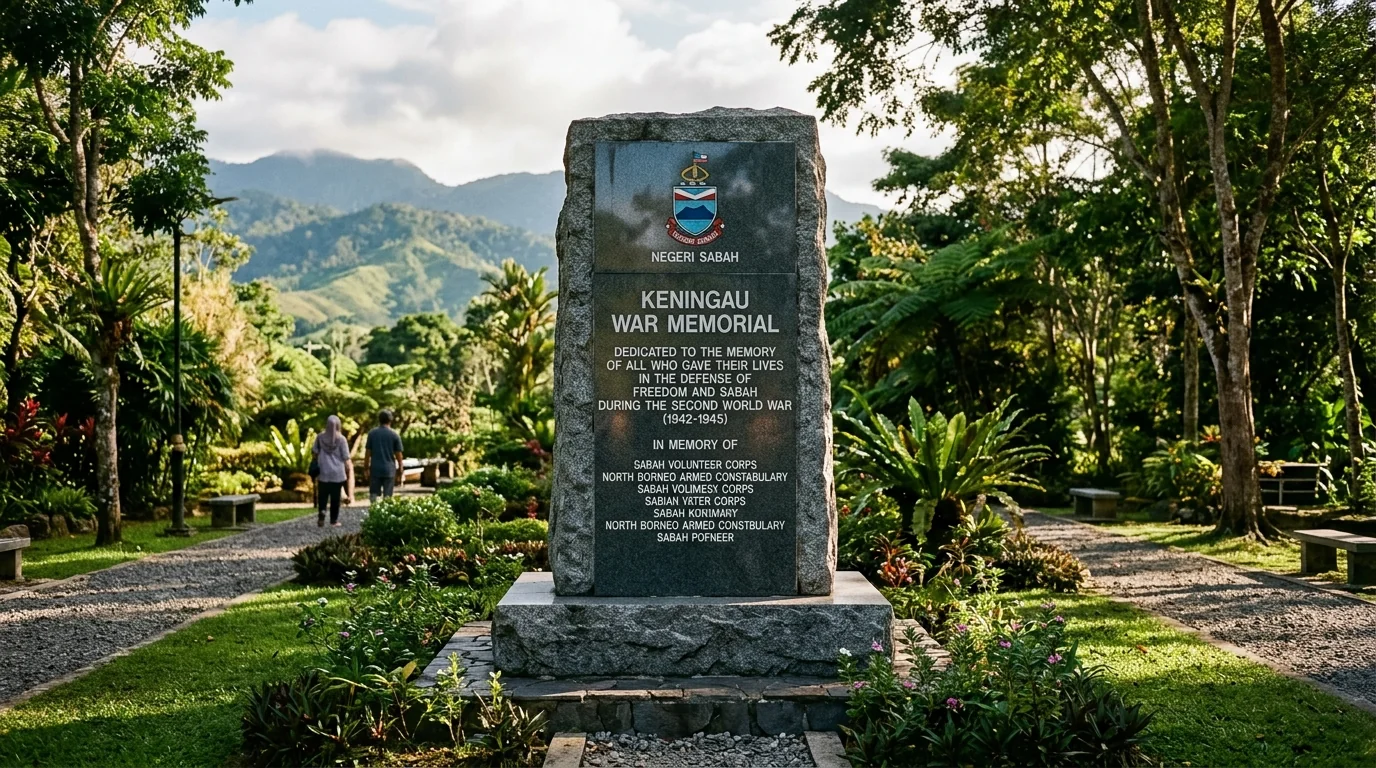 Keningau Oath Stone memorial monument in Sabah interior highlands