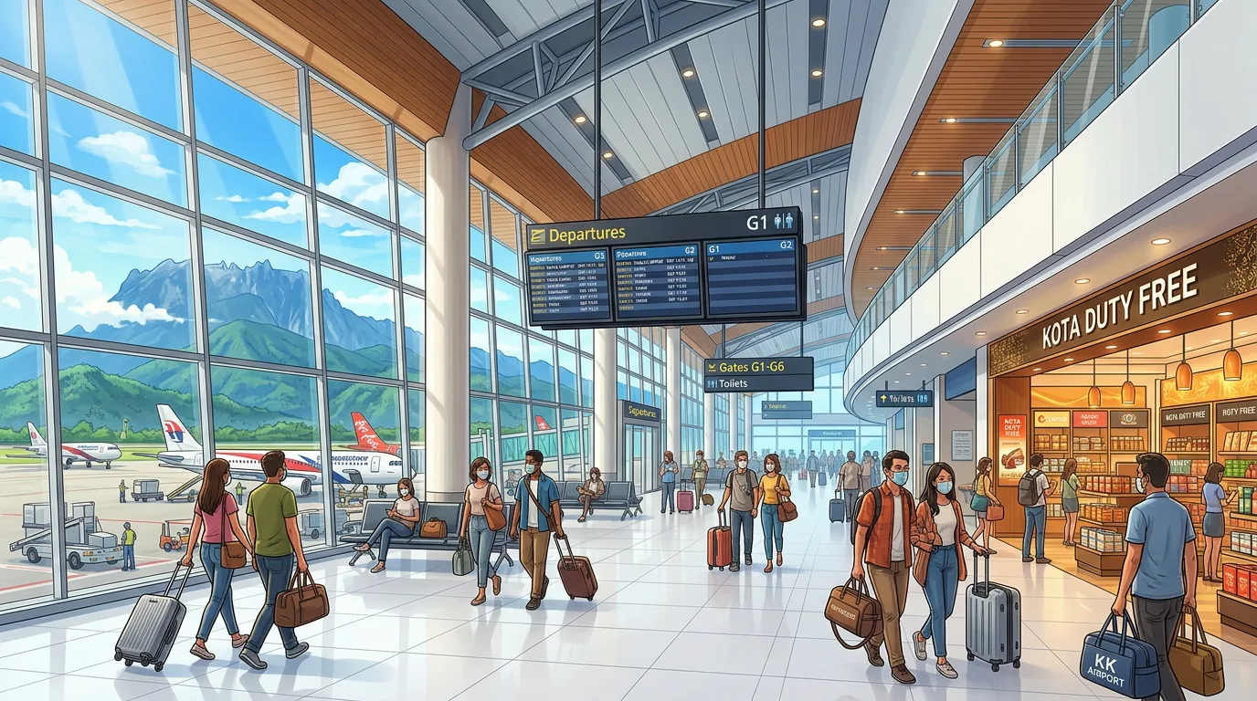 Kota Kinabalu airport terminal interior