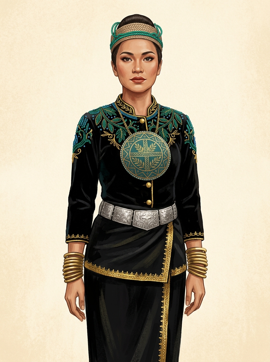 Tambunan Sinuangga — teal-green and blue nature-inspired accents