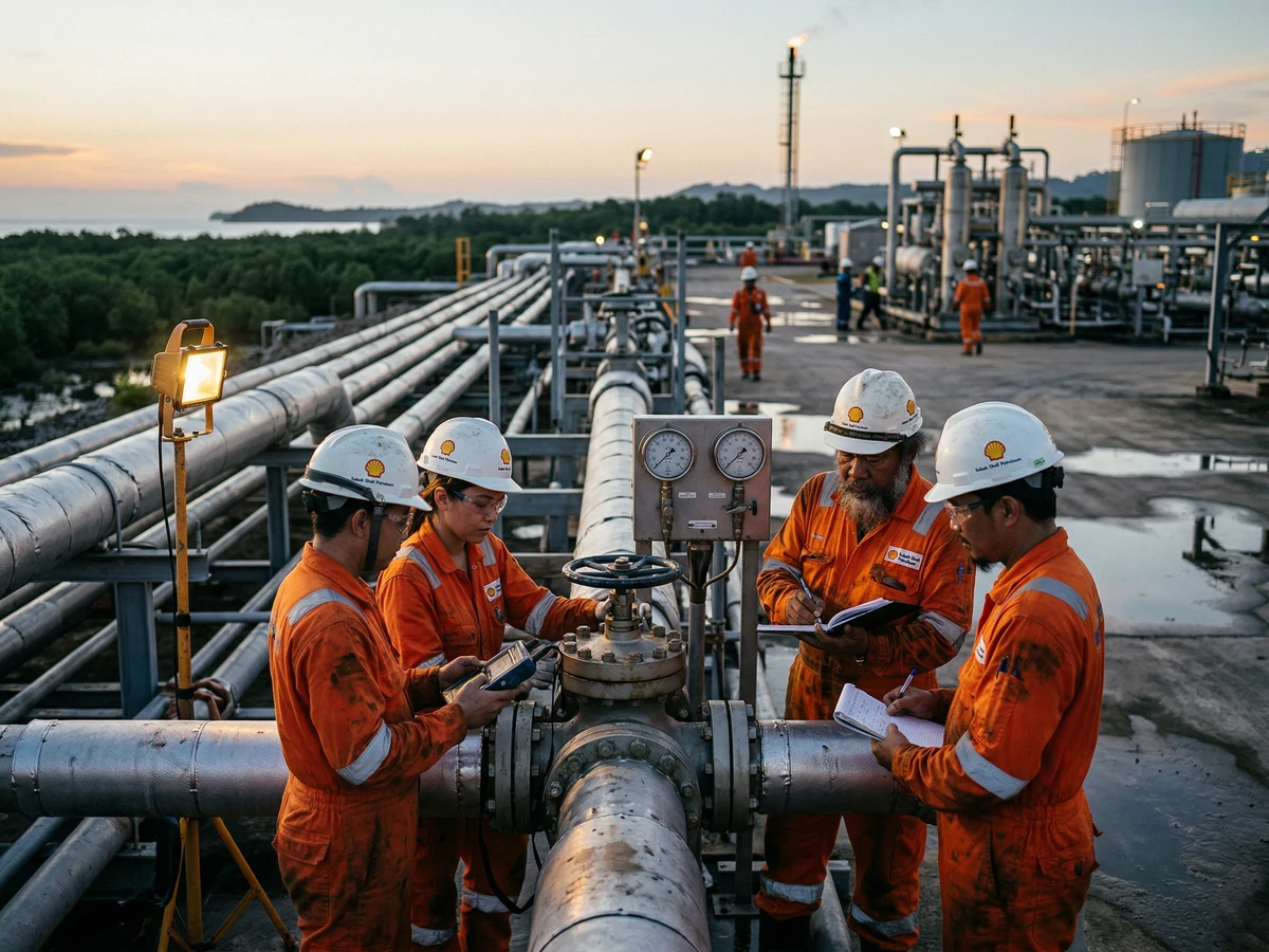SOGIP industrial park in Sipitang with processing facilities and Southeast Asian technicians
