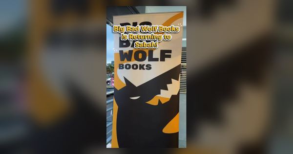 Big Bad Wolf Books banner, from its own reel