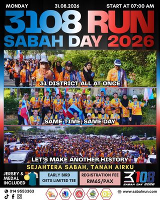 3108 Run Sabah Day 2026