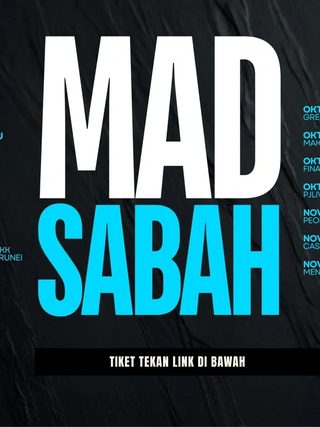 MAD SABAH comedy tour banner