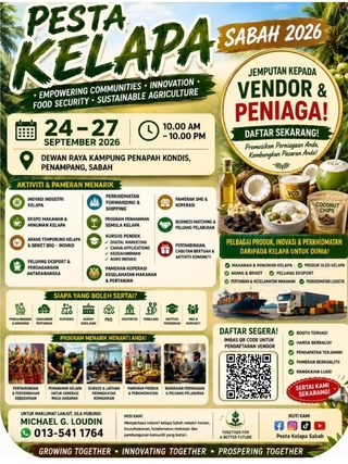 Pesta Kelapa Sabah 2026 poster