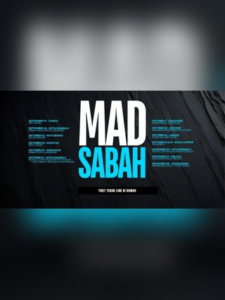 MAD SABAH comedy tour banner