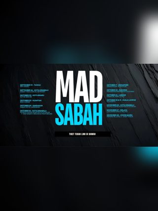 MAD SABAH comedy tour banner