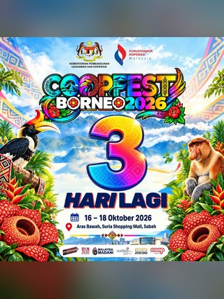 Official CoopFest Borneo 2026 poster