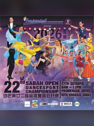 Official 22nd Sabah Open Dancesport Championship poster